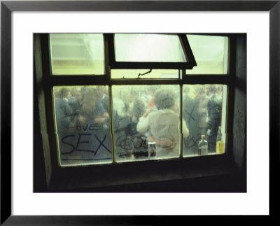 View Of The Community Hall Through A Dirty Window by Dick Durrance Pricing Limited Edition Print image