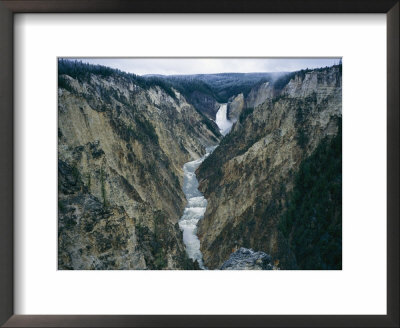 A Distant View Of Lower Falls From Artist Point by Norbert Rosing Pricing Limited Edition Print image