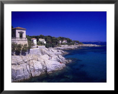 People On Rocks At S Agaro, Costa Brava by Barry Winiker Pricing Limited Edition Print image