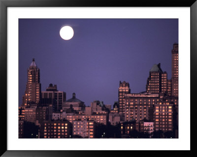 Moon Over The City by Fogstock Llc Pricing Limited Edition Print image