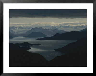 Aerial View Of The Sound And Surrounding Mountains by Karen Kasmauski Pricing Limited Edition Print image