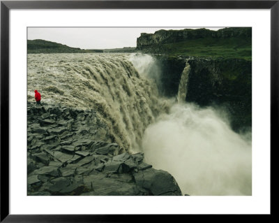 Lava Fields Surround Dettifoss, Icelands Most Impressive Waterfall by Sisse Brimberg Pricing Limited Edition Print image