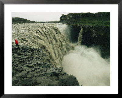 Lava Fields Surround Dettifoss, Icelands Most Impressive Waterfall by Sisse Brimberg Pricing Limited Edition Print image