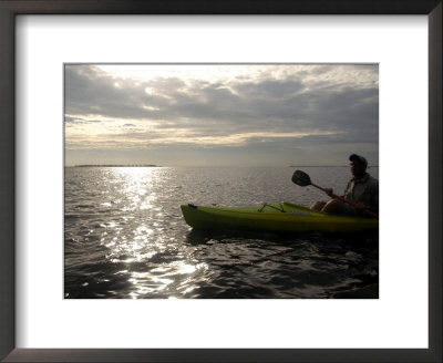 Kayaking During Sunrise by Timothy O'keefe Pricing Limited Edition Print image