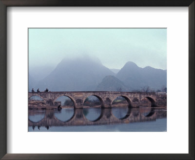 Ancient Arch Bridge On Chahe River, China by Keren Su Pricing Limited Edition Print image