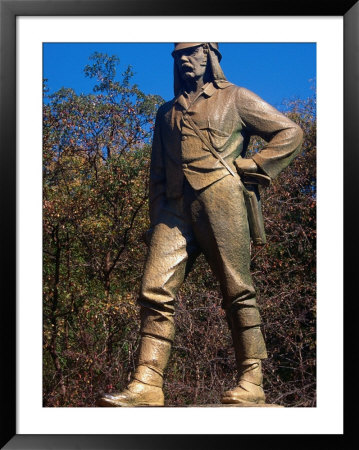 Statue Of David Livingstone Victoria Falls Park, Matabeleland North, Zimbabwe by John Borthwick Pricing Limited Edition Print image