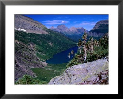 Lake Ellen Wilson And Canyon Walls, Glacier National Park, Usa by Aaron Mccoy Pricing Limited Edition Print image