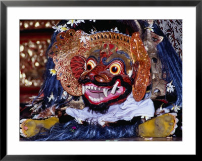 Dancer In Barong Mask During A Performance For Tourists In Peliatan, Peliatan, Indonesia by Adams Gregory Pricing Limited Edition Print image