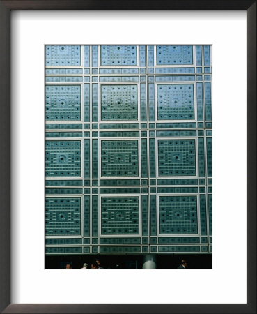 Window Detail At Institut Du Monde Arabe, Paris, France by Bethune Carmichael Pricing Limited Edition Print image