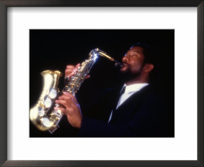 Saxophone Player by Doug Mazell Pricing Limited Edition Print image