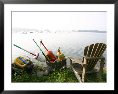 Sunshine Melts Morning Mist Off The Maine Coastline Near Yarmouth by Stephen St. John Pricing Limited Edition Print image