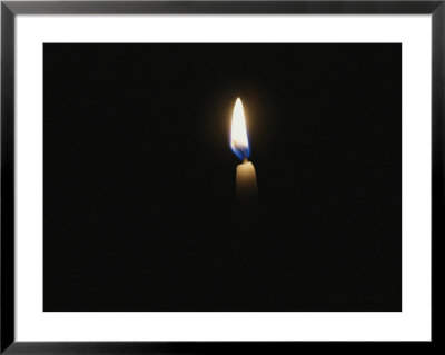 The Flame On The Wick Of A Single Candle Burns In Total Darkness by Taylor S. Kennedy Pricing Limited Edition Print image