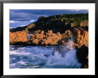 Waves Pound The Coast At Hovs Hallar Near Bastad, Hovs Hallar Nature Reserve, Skane, Sweden by Anders Blomqvist Pricing Limited Edition Print image