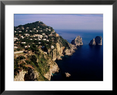Rocky Coastline And Isola Faraglioni Offshore Rocks From Gardens Of Augustus, Capri, Italy by Pershouse Craig Pricing Limited Edition Print image