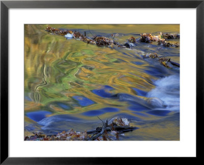 Fall Reflections In The Waters Of The Lamprey River, New Hampshire, Usa by Jerry & Marcy Monkman Pricing Limited Edition Print image