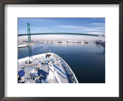 Port Of Los Angles, Harbor, Cruise Ship Landing, California, Usa by Terry Eggers Pricing Limited Edition Print image