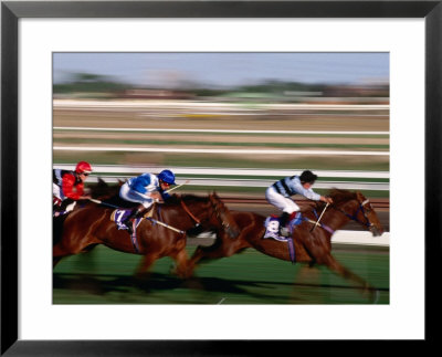 Horse Racing In Action, Melbourne, Australia by Michael Coyne Pricing Limited Edition Print image