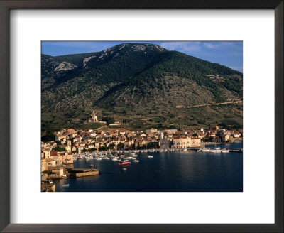 Komiza Harbour View, Croatia by Wayne Walton Pricing Limited Edition Print image