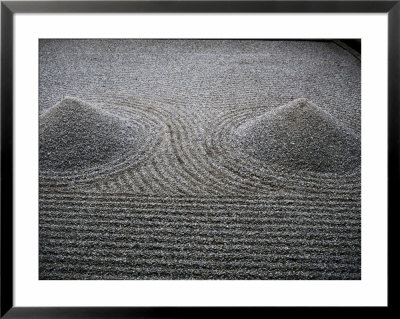 Patterns In Rock Garden, Kyoto, Japan by Martin Moos Pricing Limited Edition Print image