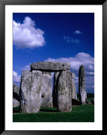 Detail Of Stone Circle At Stonehenge, Stonehenge, United Kingdom by Johnson Dennis Pricing Limited Edition Print image