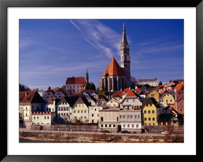 Stadtpfarrkirche (Parish Church) And Town On Enns River, Steyr, Austria by Witold Skrypczak Pricing Limited Edition Print image