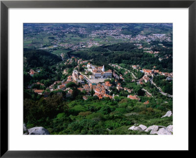 Palacio Nacional De Sintra From Castelo Dos Mouros, Sintra, Portugal by Martin Moos Pricing Limited Edition Print image