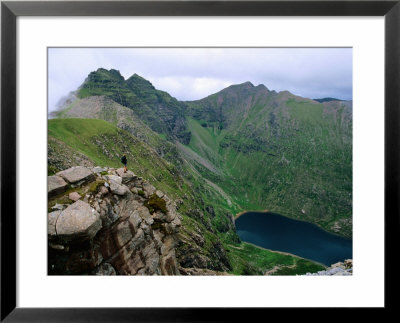Walker Approaching Summit Of An Teallach, Dundonnell, United Kingdom by Mark Daffey Pricing Limited Edition Print image