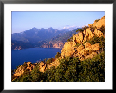 Les Calanques, Rocky Inlets Towering 400 Metres Above Golfe De Porto, Piana, Corsica, France by Tony Wheeler Pricing Limited Edition Print image