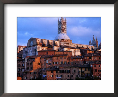 View Across Rooftops To The Gothic Cathedral, Siena, Tuscany, Italy by Glenn Beanland Pricing Limited Edition Print image