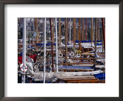 Charter Boats In Marina, Bodrum, Turkey by Peter Ptschelinzew Pricing Limited Edition Print image