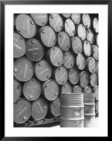 Clove Oil In Drums Ready For Exporting by Eliot Elisofon Pricing Limited Edition Print image