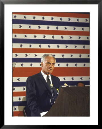 Arizona Senator Barry Goldwater Speaking During Campaign Bid For Republican Presidential Nomination by Art Rickerby Pricing Limited Edition Print image