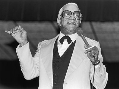 Comedian Redd Foxx Performs, 1983. by D. Michael Cheers Pricing Limited Edition Print image