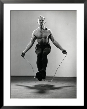 Rope Skipping Champion Gordon Hathaway Jumping Rope by Gjon Mili Pricing Limited Edition Print image