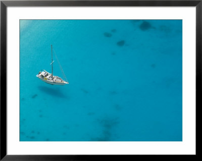 Boat Off Shipwreck Beach, Zakynthos, Ionian Islands, Greece by Walter Bibikow Pricing Limited Edition Print image