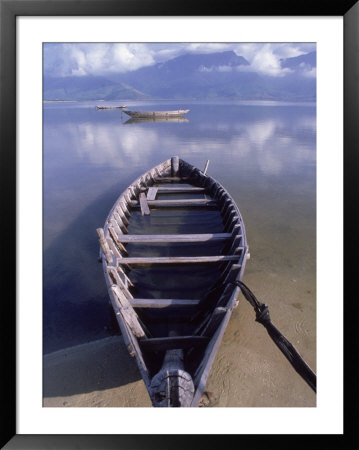 Rowboat On Shore, Danang, Vietnam by Fred Scribner Pricing Limited Edition Print image