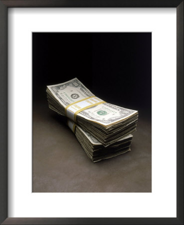 Bundles Of Hundred Dollar Bills by Howard Sokol Pricing Limited Edition Print image