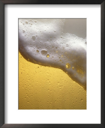 Close-Up Of Beer Foaming From A Glass by Michael Marzelli Pricing Limited Edition Print image