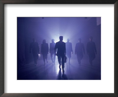 Silhouetted Business People by Chuck Carlton Pricing Limited Edition Print image