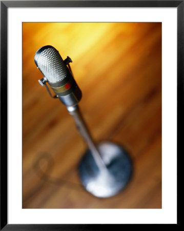 Microphone On Stage by Joseph Hancock Pricing Limited Edition Print image