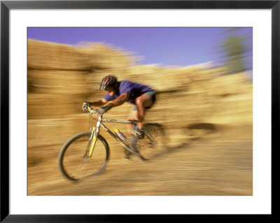 Mountain Biker In Motion by Jack Affleck Pricing Limited Edition Print image