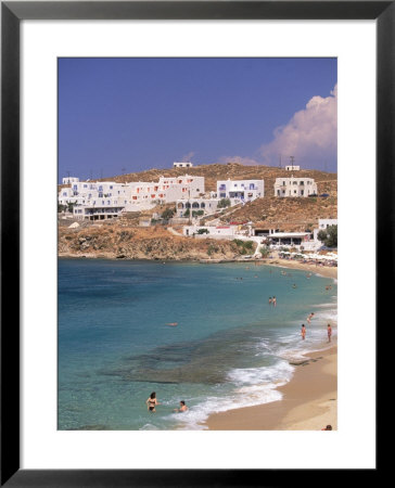 Aglos Stefanos Beach, Mykonos, Greece by Walter Bibikow Pricing Limited Edition Print image