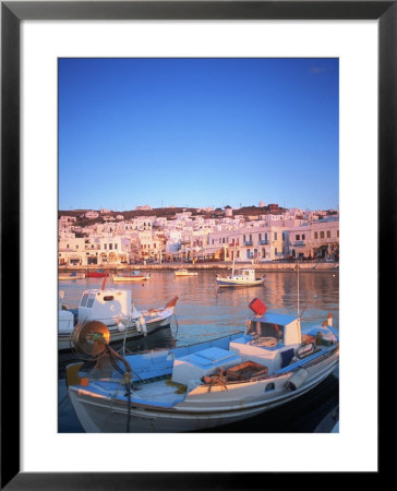 Mykonos Harbor, Mykonos, Greece by Peter Adams Pricing Limited Edition Print image