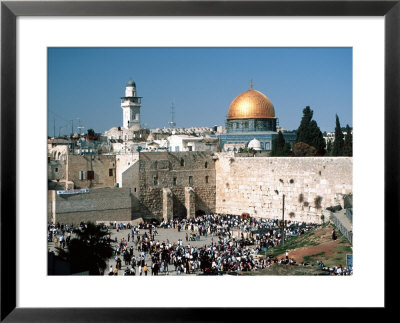 Israel, Western Wall, Dome Of The Rock by Jacob Halaska Pricing Limited Edition Print image