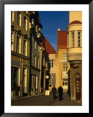 People On Kuninga Street In Central Tallinn, Tallinn, Estonia by Jonathan Smith Pricing Limited Edition Print image