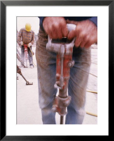 Workers With Jack Hammers by Josh Mitchell Pricing Limited Edition Print image