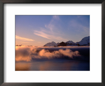 Sea Mist Over Cumberland Bay At Dawn With The Alladyce Ranges Beyond, Antarctica by Grant Dixon Pricing Limited Edition Print image