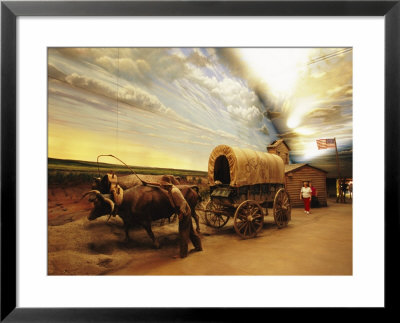 A Historical Display At The Great Platte River Road Archway Monument by Joel Sartore Pricing Limited Edition Print image