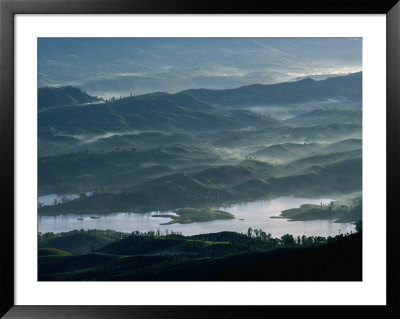 Low Lying Hills And Waterways From Adam's Peak, Sri Lanka by Anders Blomqvist Pricing Limited Edition Print image