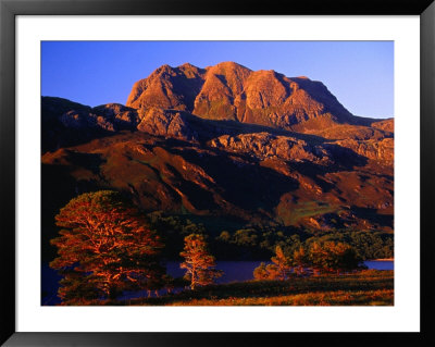 Siloch Lit By Evening Light At Loch Maree, Wester Ross, Scotland by Gareth Mccormack Pricing Limited Edition Print image